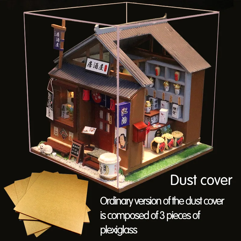 DIY Wooden House Miniaturas with Furniture DIY Miniature Dollhouse Kit Liquor Store Toys for Children Christmas Gift M037 DIY Wooden House Miniaturas with Furniture DIY Miniature Dollhouse Kit Liquor Store Toys for Children Christmas Gift M037