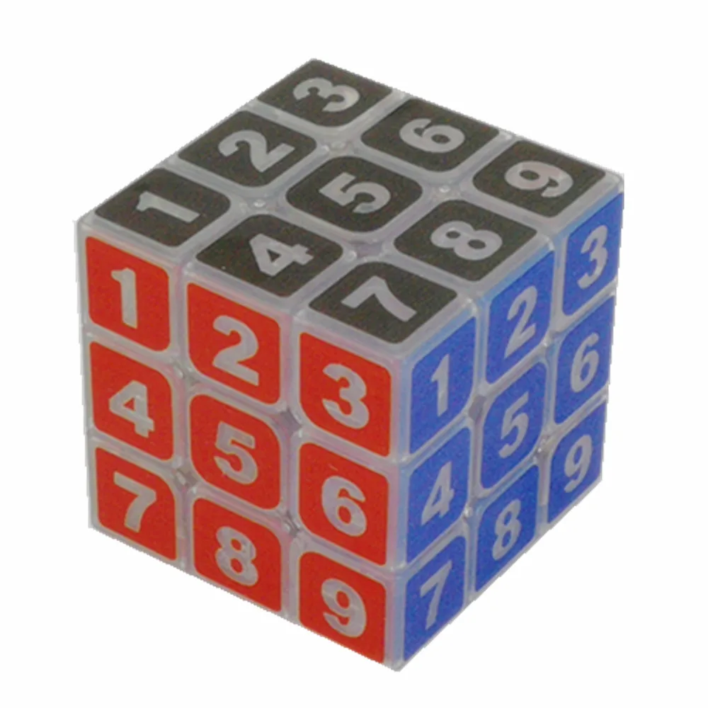 

CuberSpeed Sudoku 3x3 magic cube Transparent 3x3x3 speed cube clear body with numbers Sudoku