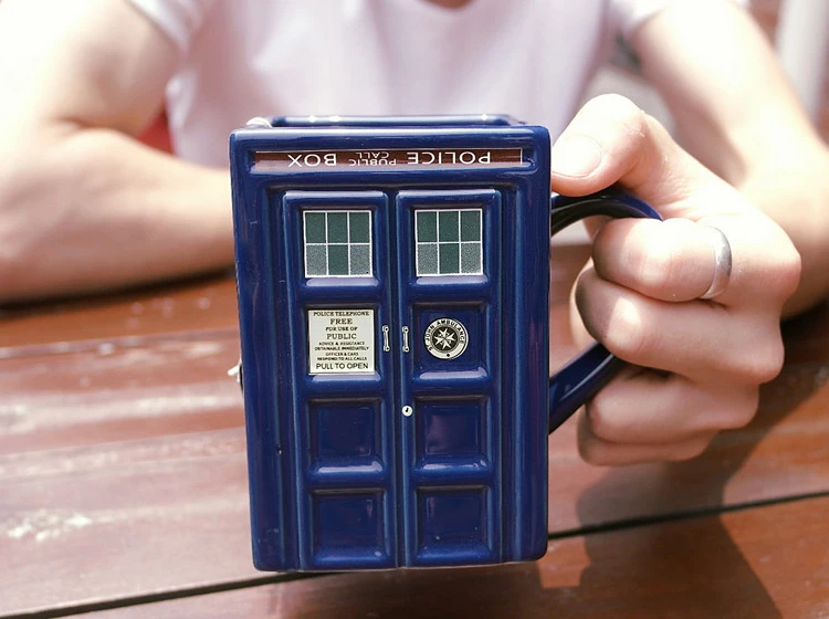 OUSSIRRO Доктор Кто Тардис креативная полицейская Коробка кружка смешная керамическая кофейная чашка для чая Рождественский подарок