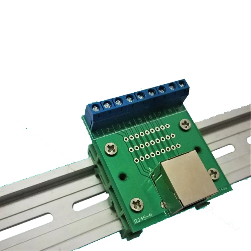 

RJ45 8P8C Modular Plug to Screw Terminals Blocks Adapter