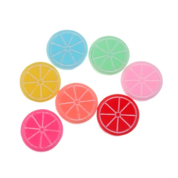 

50pcs 19x19mm Mixed Resin Lemon Slices Decoration Crafts Flatback Cabochon Embellishments For Scrapbooking Diy Accessories
