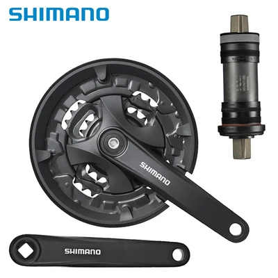 Shimano MT100 система для горного велосипеда горный велосипед 7/8/9 скорость 40 T 170mm кривошипный комплект - Цвет: 4