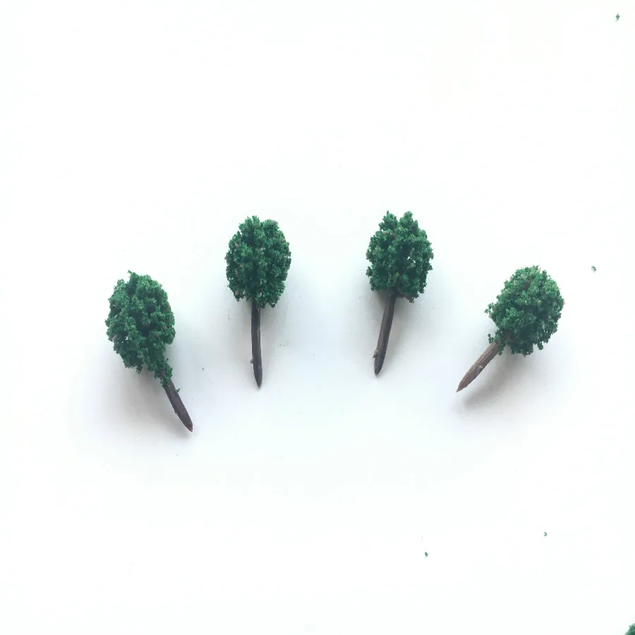 500 шт. 1,5 см весы миниатюрный архитектурный модель зеленый пластиковое дерево для ho поезд макет modelbouw сцены производитель завод