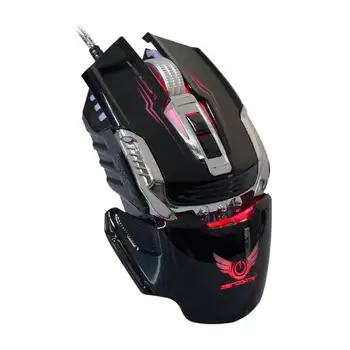 

USB Wired Mouse 4000DPI LED Backlight Gaming mouse with 7 Programmable macro game keys