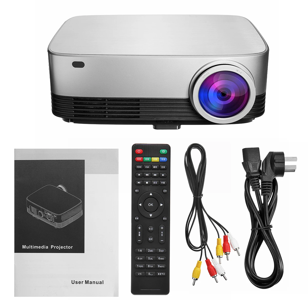 Portable LCD Projector Home Cinema Theater Movie LED Proyector HD Mini Projectors Support 1080P 7000 Lumens Portable LCD Projector Home Cinema Theater Movie LED Proyector HD Mini Projectors Support 1080P 7000 Lumens