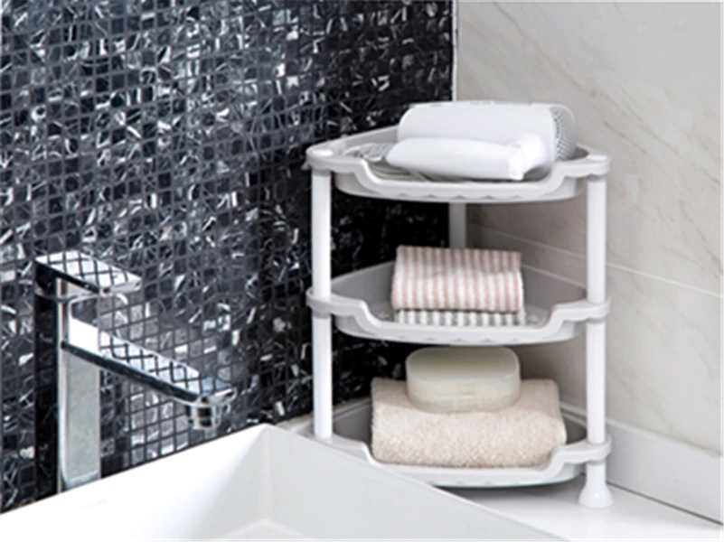 JiangChaoBo пластиковая многослойная стойка для управления, кухонная столешница, полка для ванной комнаты, напольная стойка для хранения косметики, стеллаж для хранения
