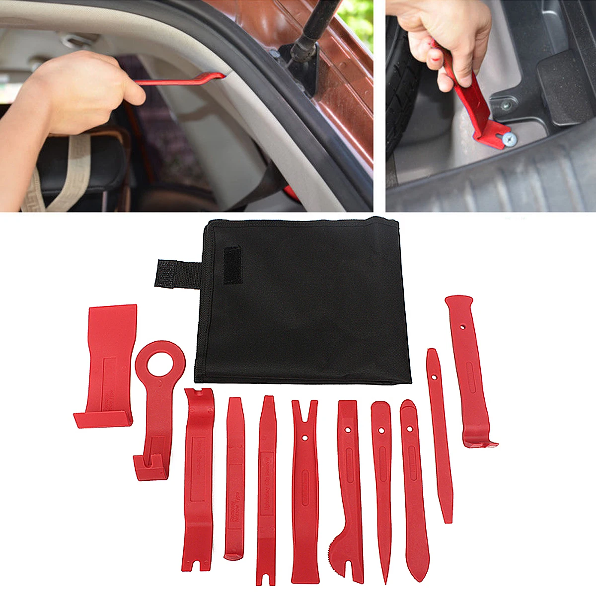 11pcs Trim Door Body Installer Pry Remover Removal Tool Kit Set windows