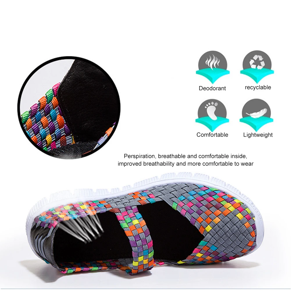 New Women Slip-On Light Weight Elastic Trainer Sports Water Shoes Sneakers Summer Ladies Shoes sapato feminino