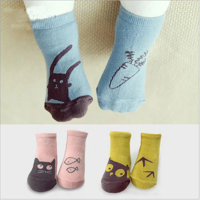 Hot Cute Toddler Baby Soft Socks Cartoon Owl Pattern Socks Infants Cotton Socks Kids Baby Warm Socks Floor Newborn