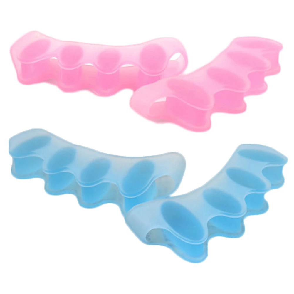Silicone Toe Straightener Separator Bunion Relief Brace Corrector Foot Treatment