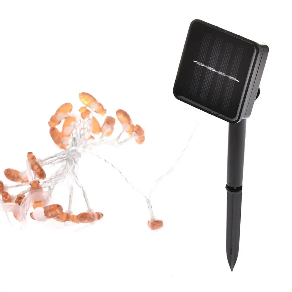 

New Arrival Beautiful Outdoor Waterproof Garden Decorative In Garden Path Bedroom Lights LED Solar Bee Light Hot Selling