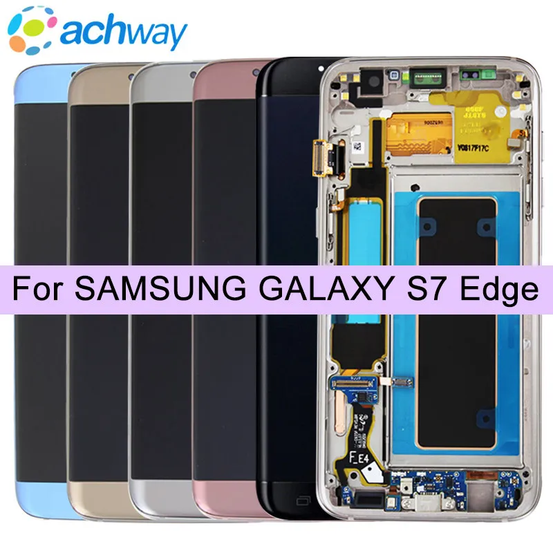 

100% Tested For SAMSUNG S6 edge G925 G925F LCD Display Touch Screen Digitizer Assembly For GALAXY S7 edge G935 G935F LCD Display