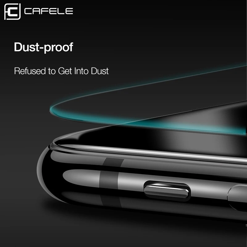  CAFELE Screen Protector Für iPhone XR XS Max Gehärtetem Glas 6D Gebogene Kante HD Sauber Volle Abde