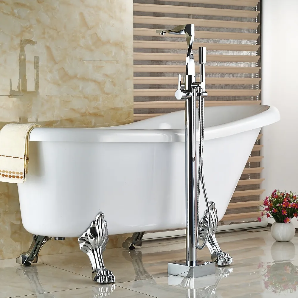 Wholesale And Retail Chrome Brass Single Handle Hole Bathroom Tub