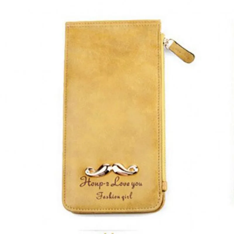 

Gold Beard long women business credit id card holder card wallet carteira feminina couro portefeuille femme cardholder 40
