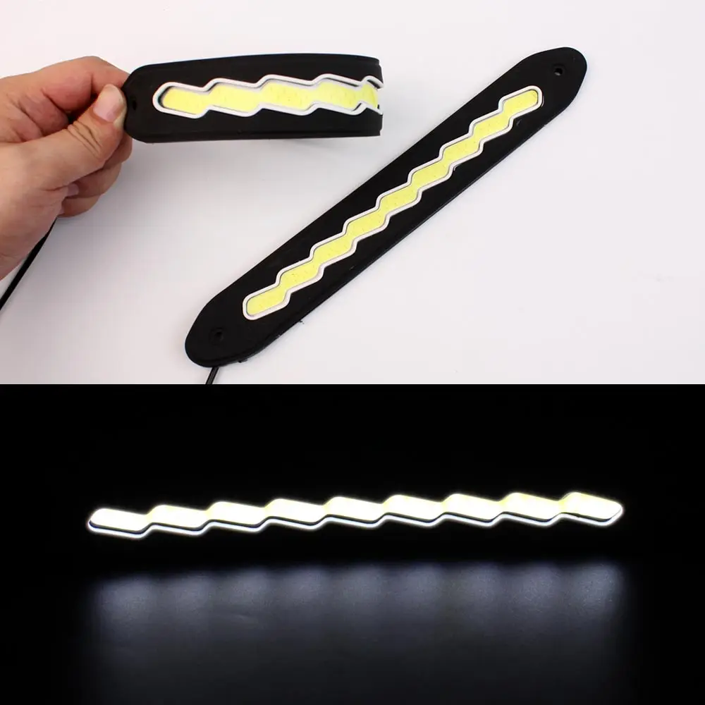 Flexible LED COB DRL Daytime Running Light Waterproof Universal led Kit Auto bar 12V 20w | Автомобили и мотоциклы