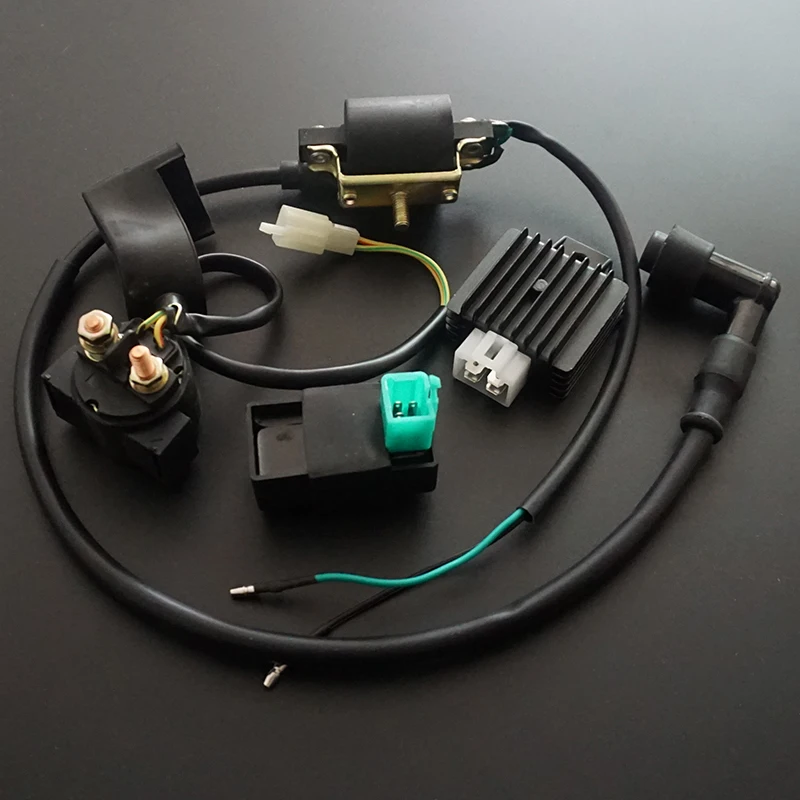 

Ignition Coil CDI Regulator Rectifier Relay Kit For 50cc 70cc 90cc 110 cc 125cc Chinese ATV Taotao SunL Roketa