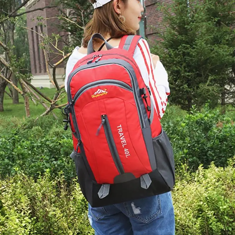 40L водонепроницаемый рюкзак, сумка для альпинизма для мужчин и женщин, унисекс, для путешествий, кемпинга, лыжного спорта, треккинга, альпинизма, сумки Bolsas Mochila