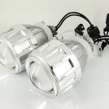 2.5HQ Лидер продаж 2,5 ''дюймовый Авто спрятанный объектив проектора H7 H4 H1 9005 9006 8000 К 6000 К 4300 К белого и синего цвета красный желтый Ангельские глазки