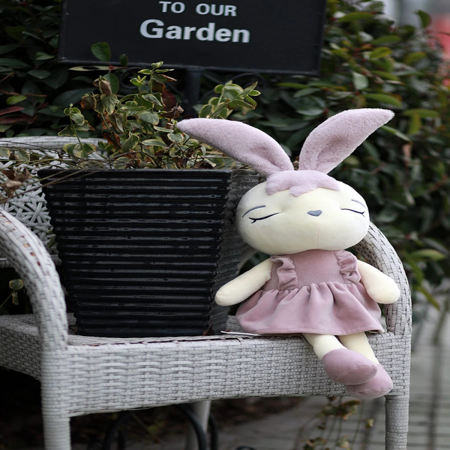 Cute wink skirt rabbit doll plush toy pillow to appease creative personality birthday gift | Игрушки и хобби