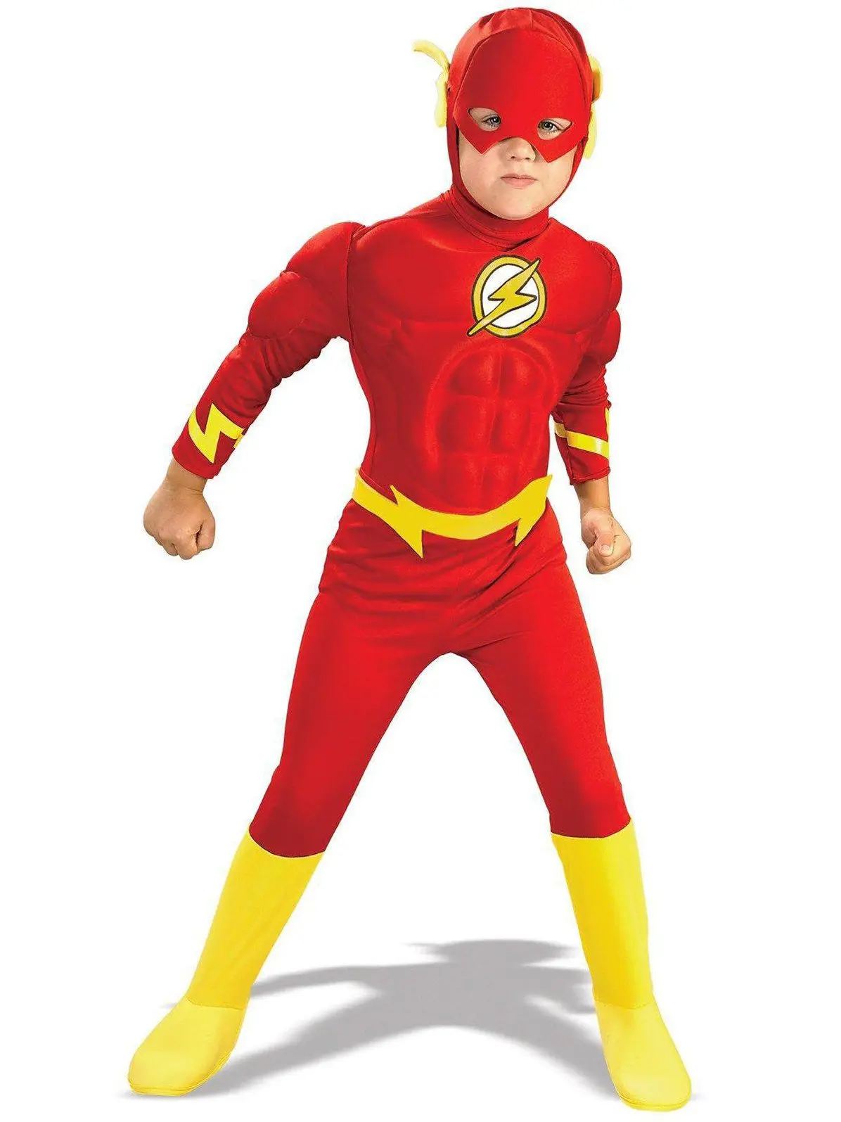 The flash Muscle Kids Comics The Flash Muscle Chest Deluxe Toddler/Child Cosplay Costume