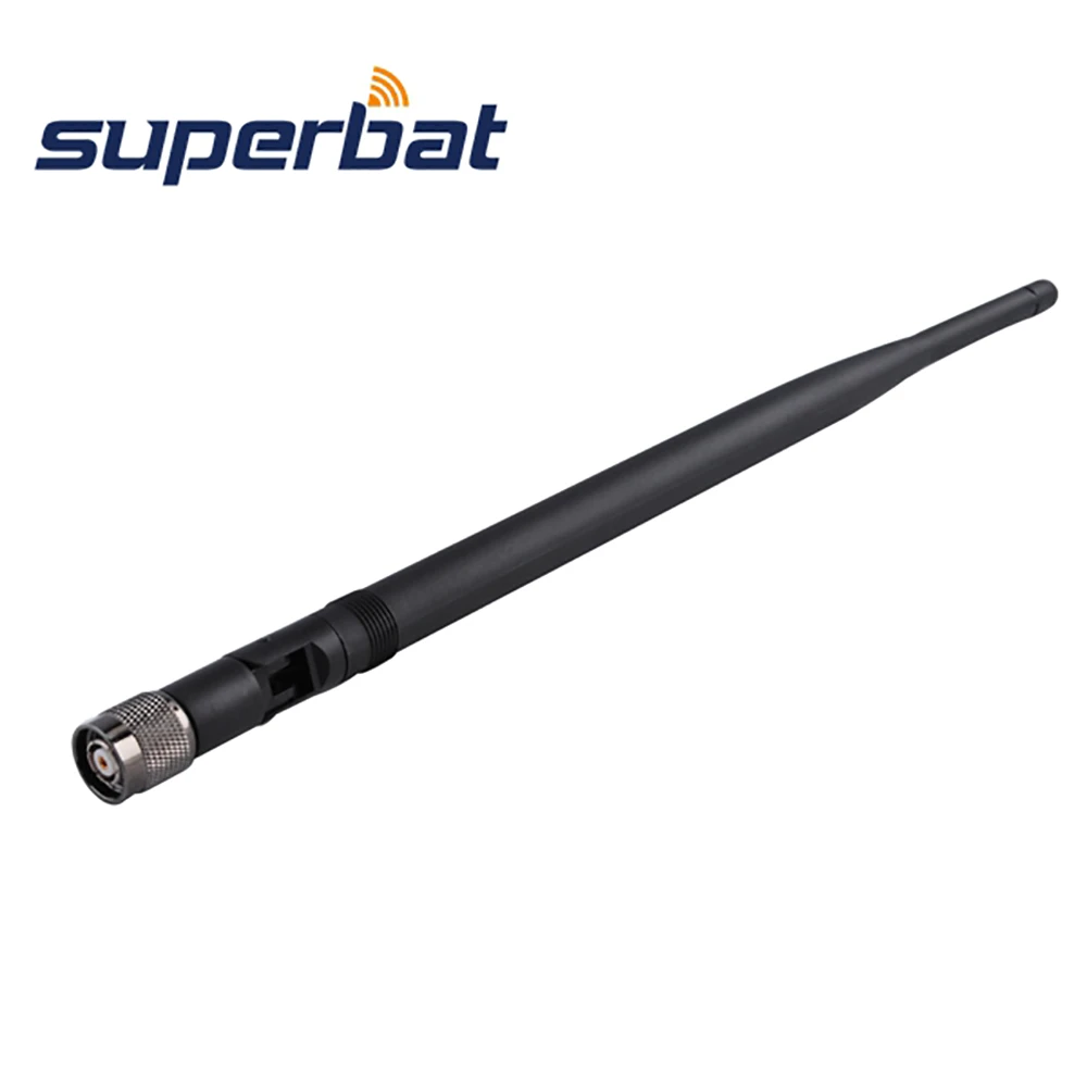 

Superbat WIFI Antenna High Gain 2.4GHz 7dBi Tilt swivel Omni RP-TNC Plug for Wireless Router WLAN PCI Card Rubber Aerail Booster