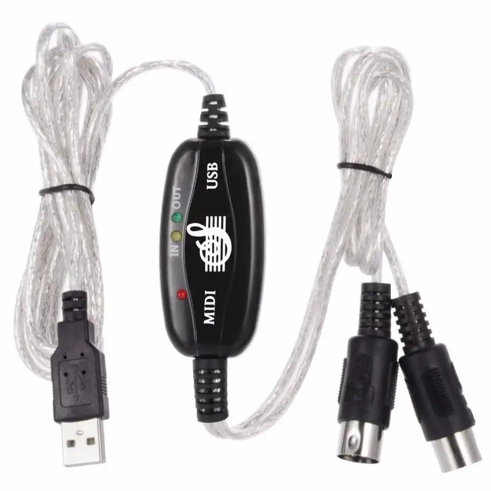 USB IN OUT MIDI câble convertisseur PC vers musique clavier adaptateur cordon AliExpress
