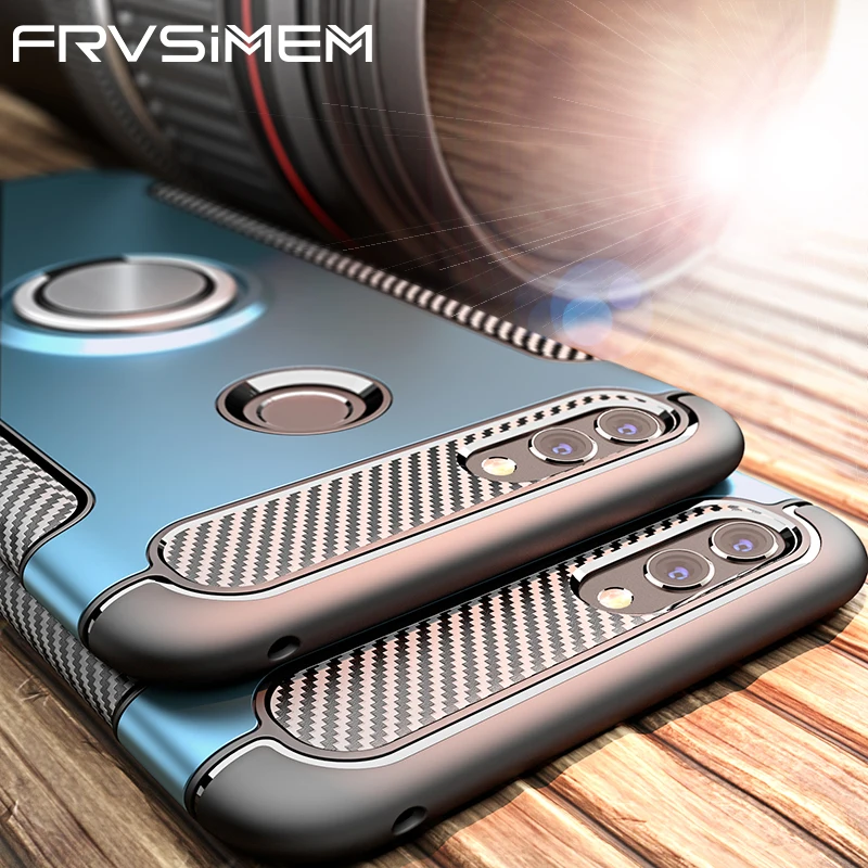 

360 Ring Holder Phone Case For huawei nova 2 2s 2i plus 3e Nova2 Nova2s Nova2i Magnetic Car Stand TPU Silicone Cover