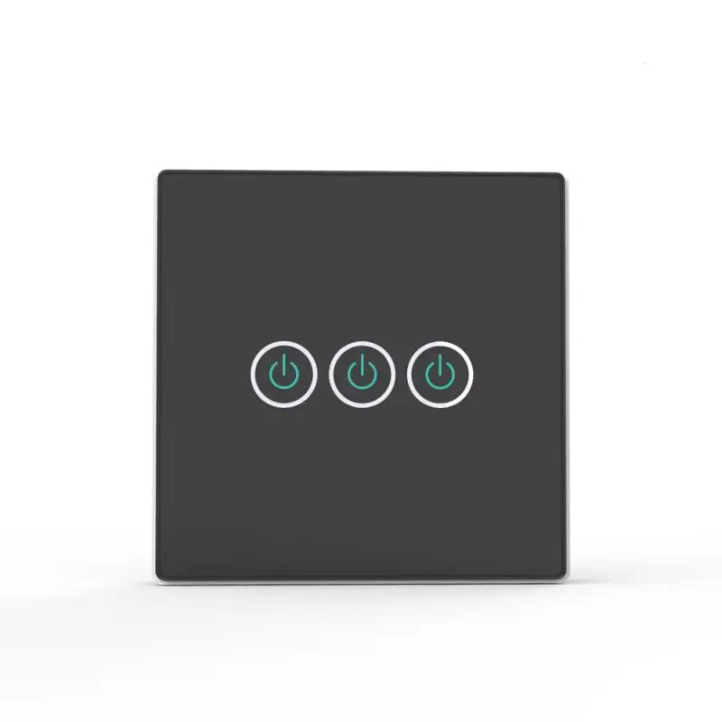 

QIACHIP Wireless 3 Way Three Gang Wifi Light Switch Smart Home Automation Mobile Remote Control RF Touch Panel Switch
