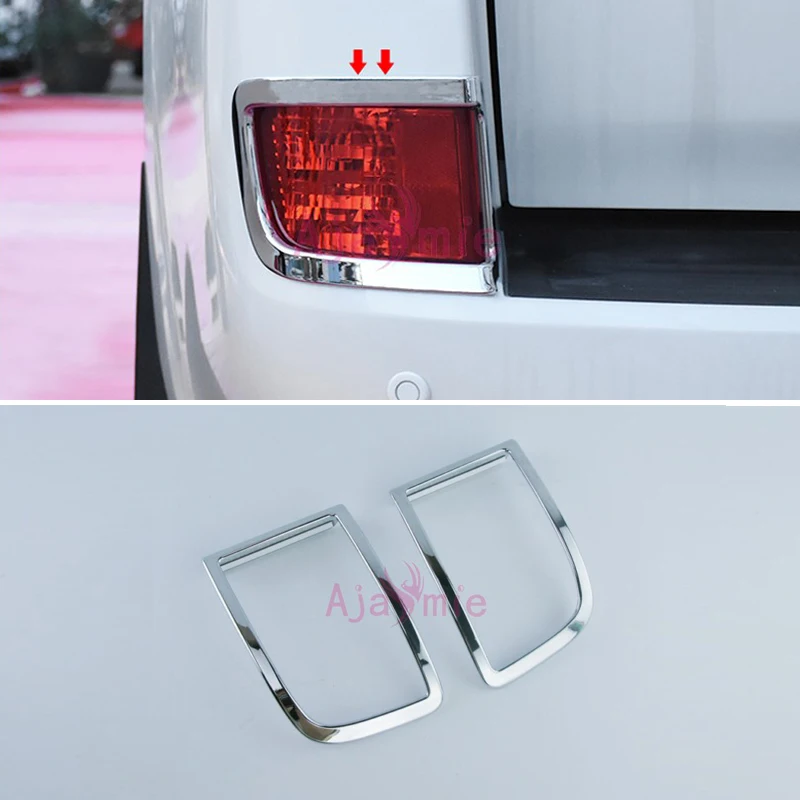2016 2017 Rear font b Lamp b font Cover Light Overlay Trim Frame Panel Kit Chrome