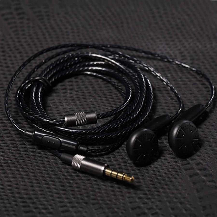 Original DIY MX500 32ohm High Impedance HIFI Flat Head Plug Earphone