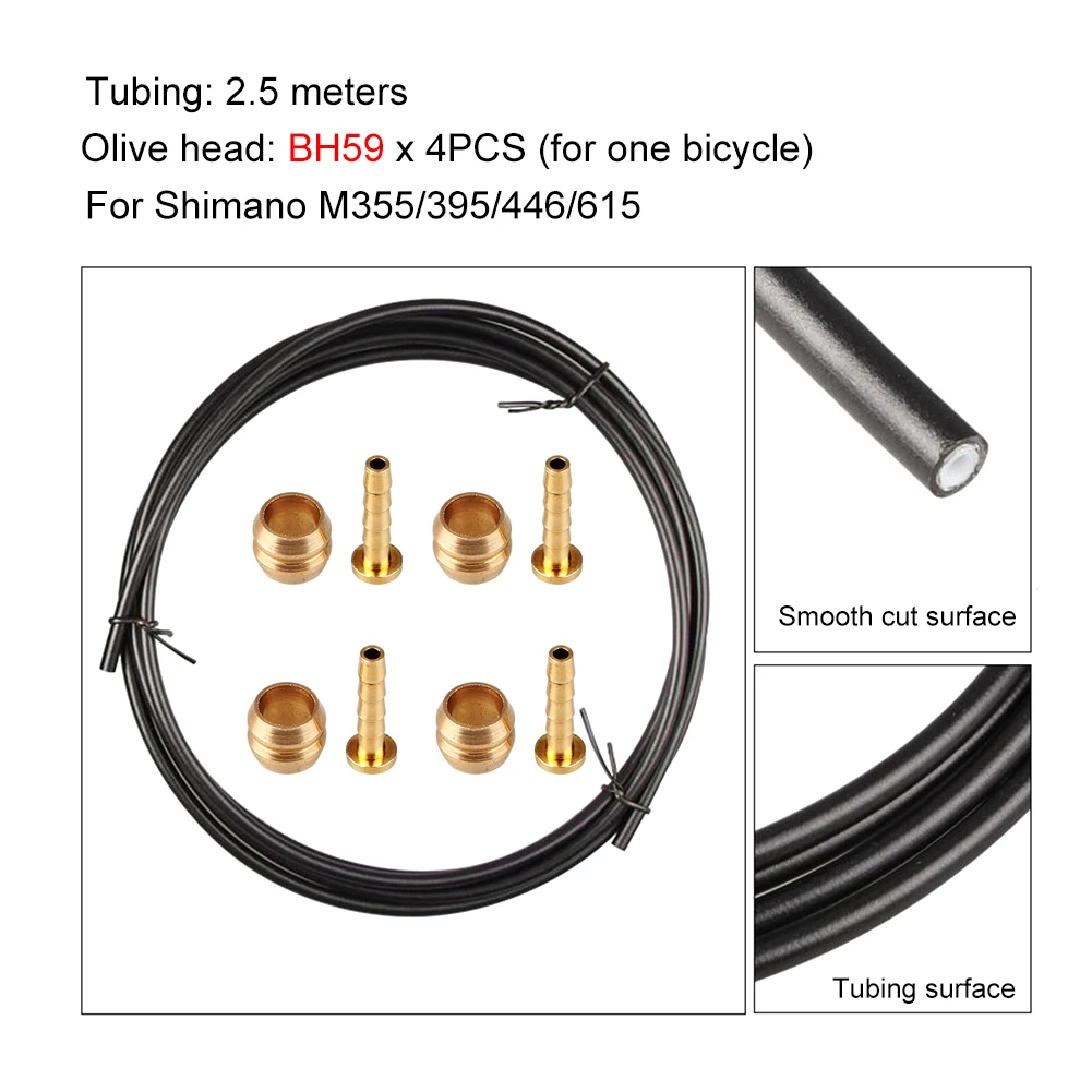 GUB трубопровода тормоза дисковые велосипедные тормозные оливковый комплект BH59 для Shimano M355/395/446/615 комплект трубок BH90 для M595/596/615/DEORE