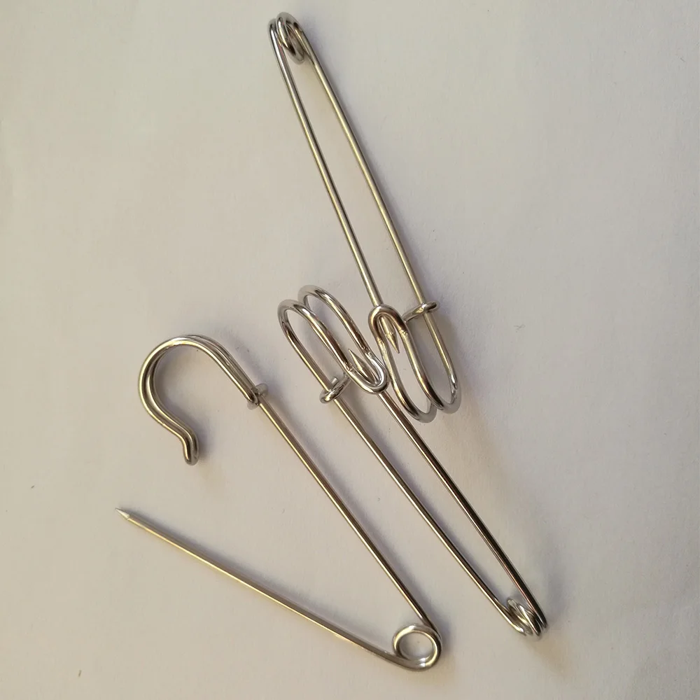 

5PCS Safety Pins Brooch Pins Multicolor 40/50/65/70/75mm Length for Making Women Men Wedding Bouquet Brooch DIY Findings
