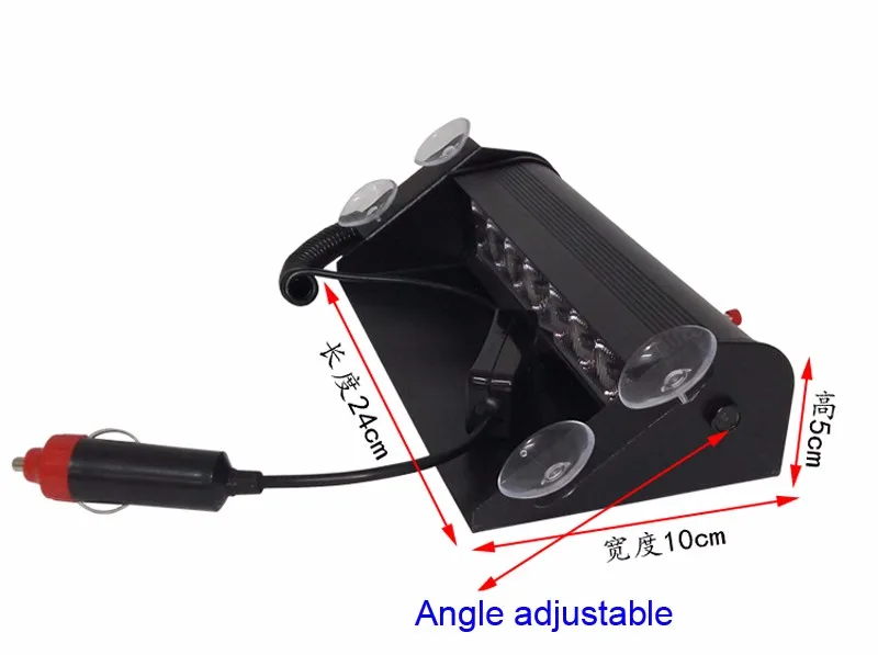 12 В светодиодный предупреждающий светильник на лобовое стекло, автомобильный мигающий светильник, полицейский аварийный мигалка, стробоскоп, сигнальная лампа для внедорожного вождения, светодиодный маяк, светильник