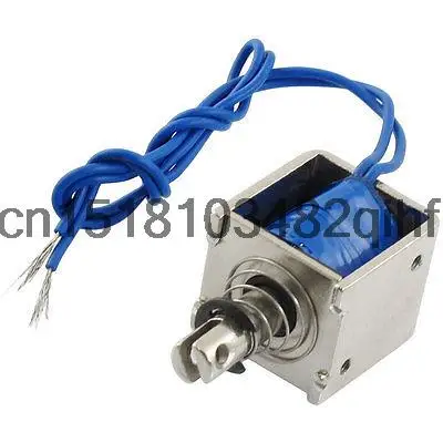 

DC 24V 1A 10mm Rod Open Frame Push Type Solenoid Electromagnet