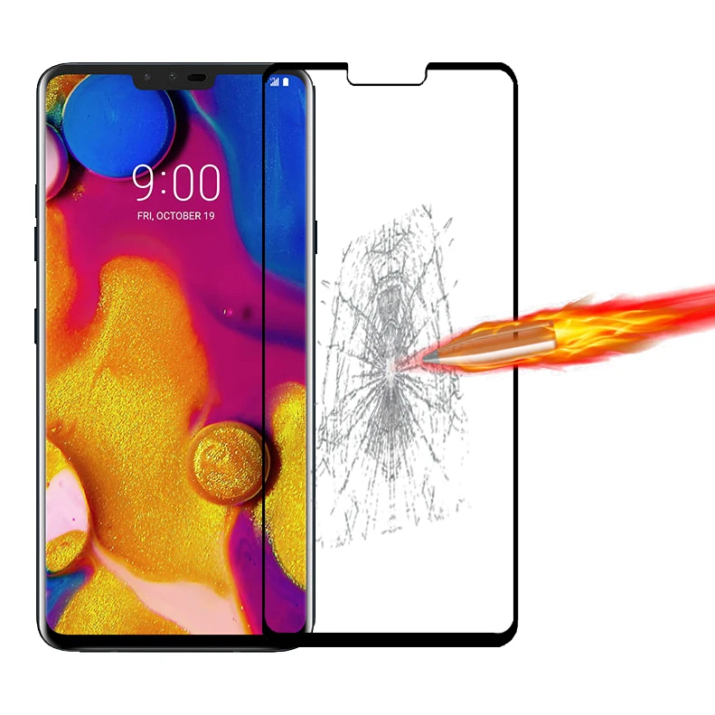 2.5D 9H Премиум Закаленное стекло для LG V40 ThinQ полное покрытие экрана Защитная пленка