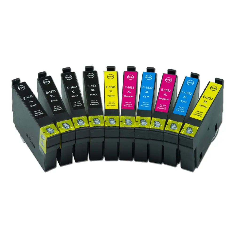 10pk T1631 T1621 16 16XL совместимый чернильный картридж для принтера Epson рабочей силы 2010 2510 2520 2530 2540 2750 2760 принтер