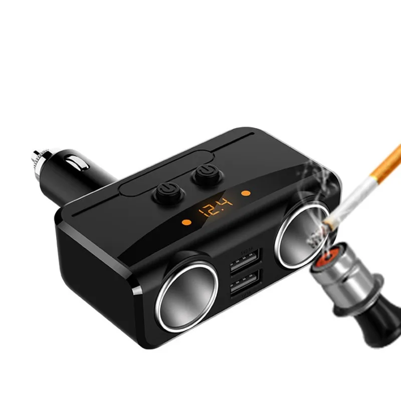 

12-24V Universal Cigarette Lighter Car Auto Sigarettenaansteker Dual USB LED Charger Adapter 3.1A 80W Splitter Charger