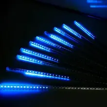 50 см длинные 5050 SMD 72leds/трубки; Снег осень Метеор светодиодные трубки; 12 мм диаметр; 10 шт./компл.; AC90-260V вход