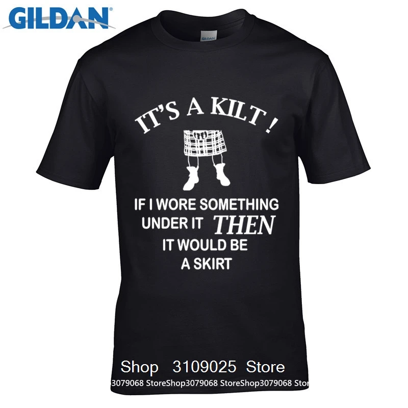GILDAN DIY стильные мужские футболки 100% хлопок Geek семейная Футболка мужская Kilt Wearer
