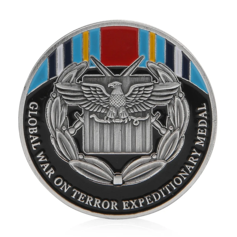 

Children Love Interesting Global War On Terror Expeditionary Medal Commemorative Challenge Coin Collection Drop Shipping Support