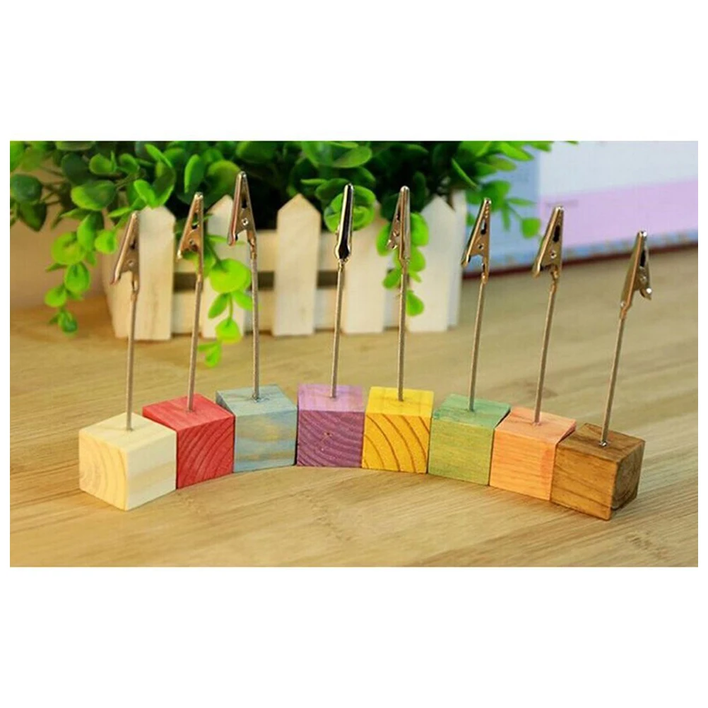 

Perfect-16x Desk Decor Colorful Cube Basic Wire Memo old photo picture book clip