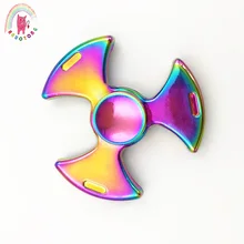 Красочный Tomahawk металлический фиджет-Спиннер игрушка, Спиннер для аутизма и СДВГ Дети/антистресс игрушки для взрослых