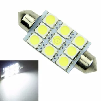 

Hot LED Car Bulb 42mm Festoon 9 SMD Dome Map Interior Light Lamp 12V