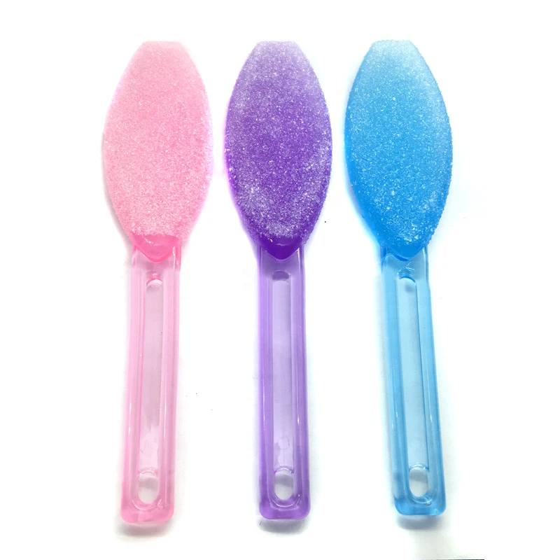 

1pcs Foot File Spoon Shape Cuticle Remover Heel Grater Sanding Dead Hard Skin Plastic Feet Rasp Pedicure Nails Scrub Tools