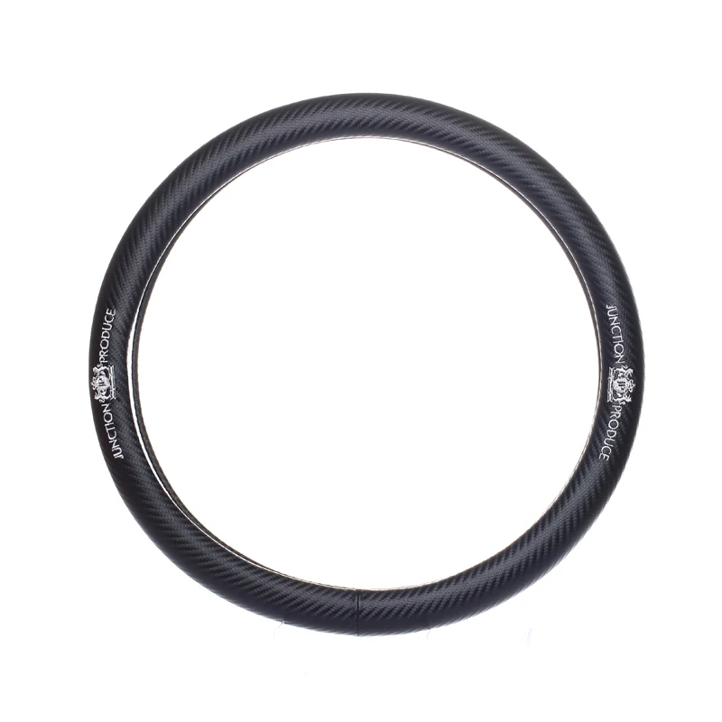 

Car styling for Junction Produce JP VIP emblem diameter 38cm Carbon fiber steering wheel cover for Mercedes bmw Audi accessories