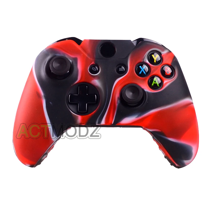 

Red Camo Silicone Rubber Case Skin Grip Cover for Xbox One Gaming Controller -XOQ009