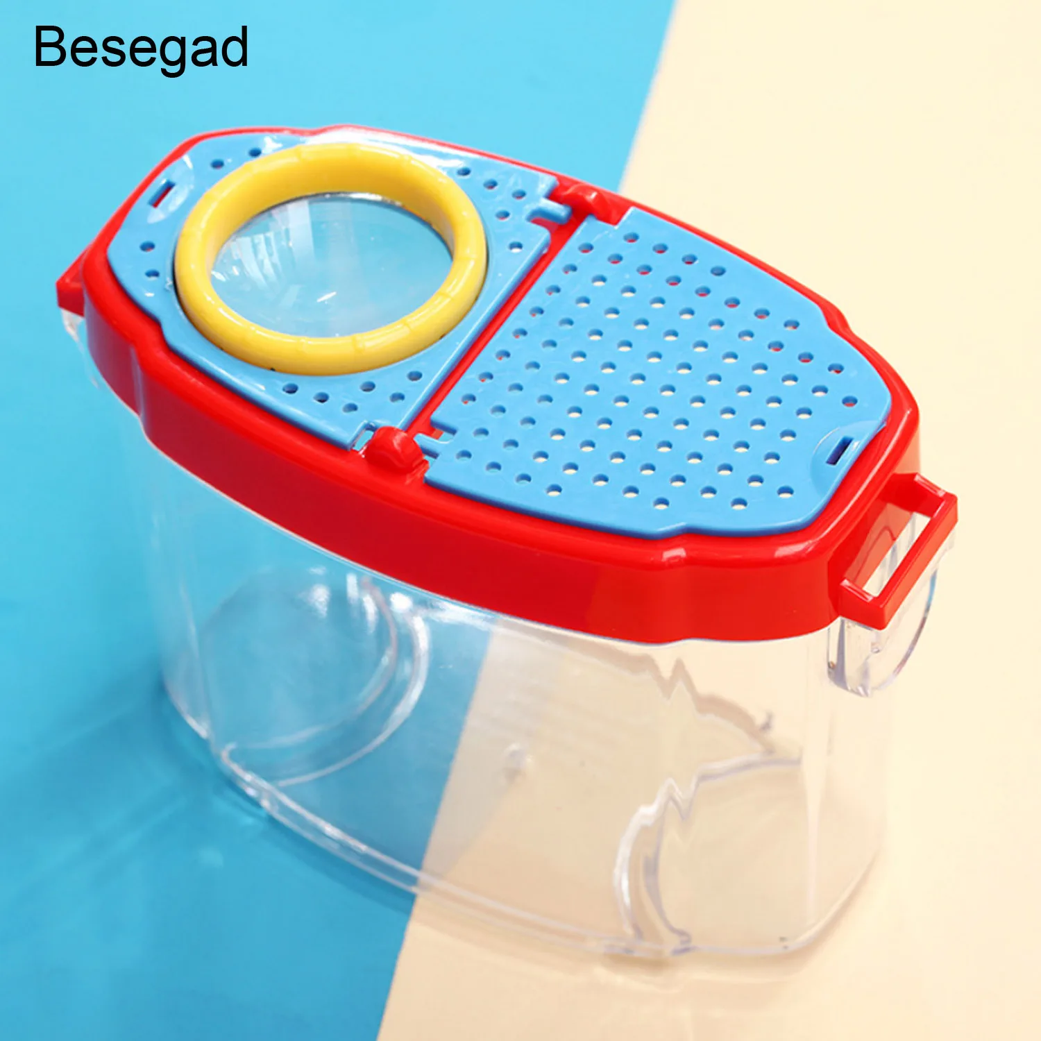

Besegad Bug Insect Catchers Viewer Box Carrier Case with 4.5X Magnification Windows Kid Outdoor Exploration Nature Toy Supplies