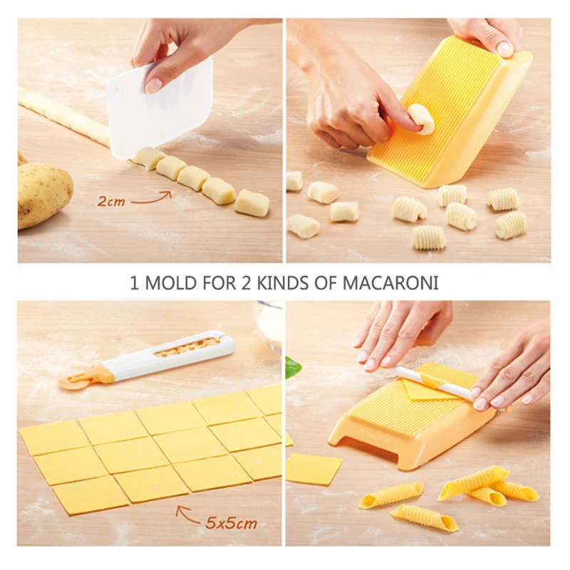 Спагетти паста Gnocchi производитель пластиковый паста макаронные изделия доска скалка детские пищевые добавки формы штампы кухонный инструмент