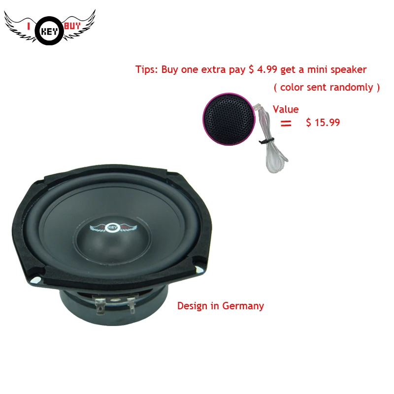 I Key Buy OEM Автомобильные колонки 150 Вт 4 Ом аудио стерео Hi Fi динамики 1 шт. с